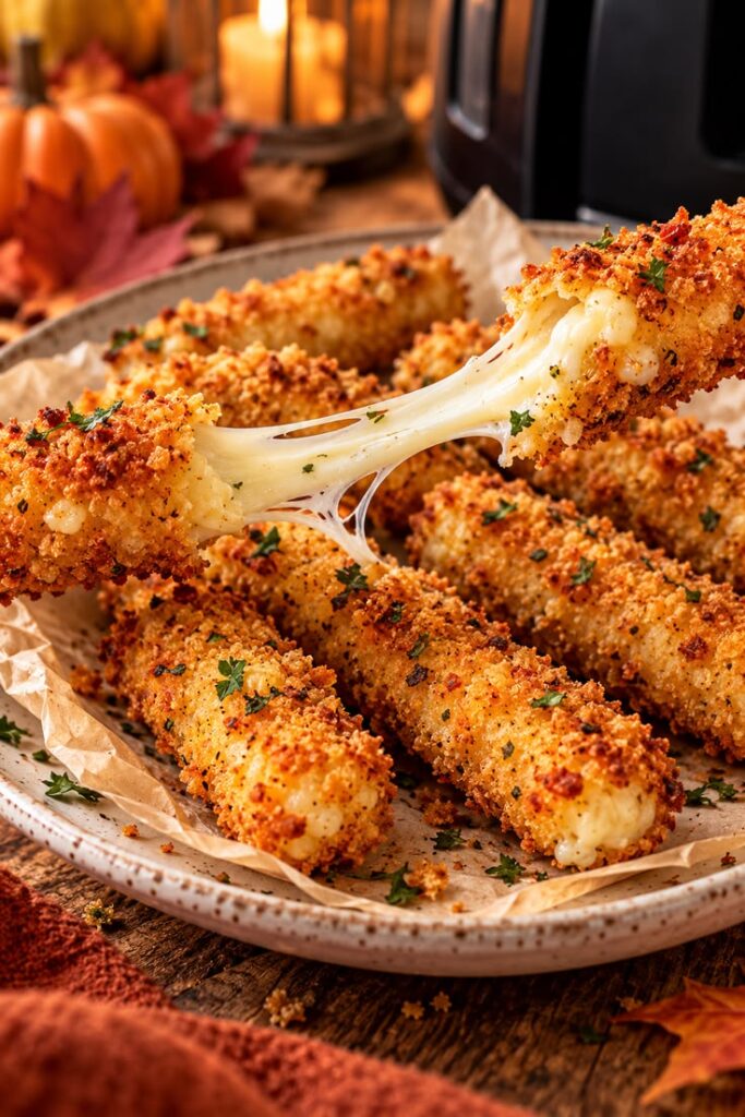 Air Fryer Mozzarella Sticks